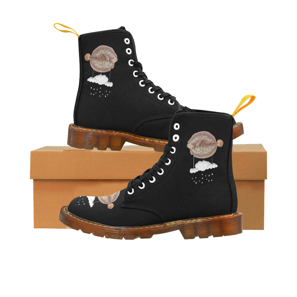 The Cloud Fish Surreal Martin Boots For Men Model 1203H