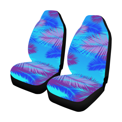 Summer Island pop art design Car Seat Covers (Set of 2)