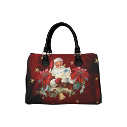Santa Claus with gifts, vintage Boston Handbag (Model 1621)