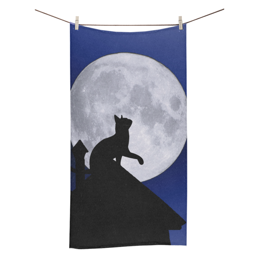 Moon Cat Bath Towel 30"x56"