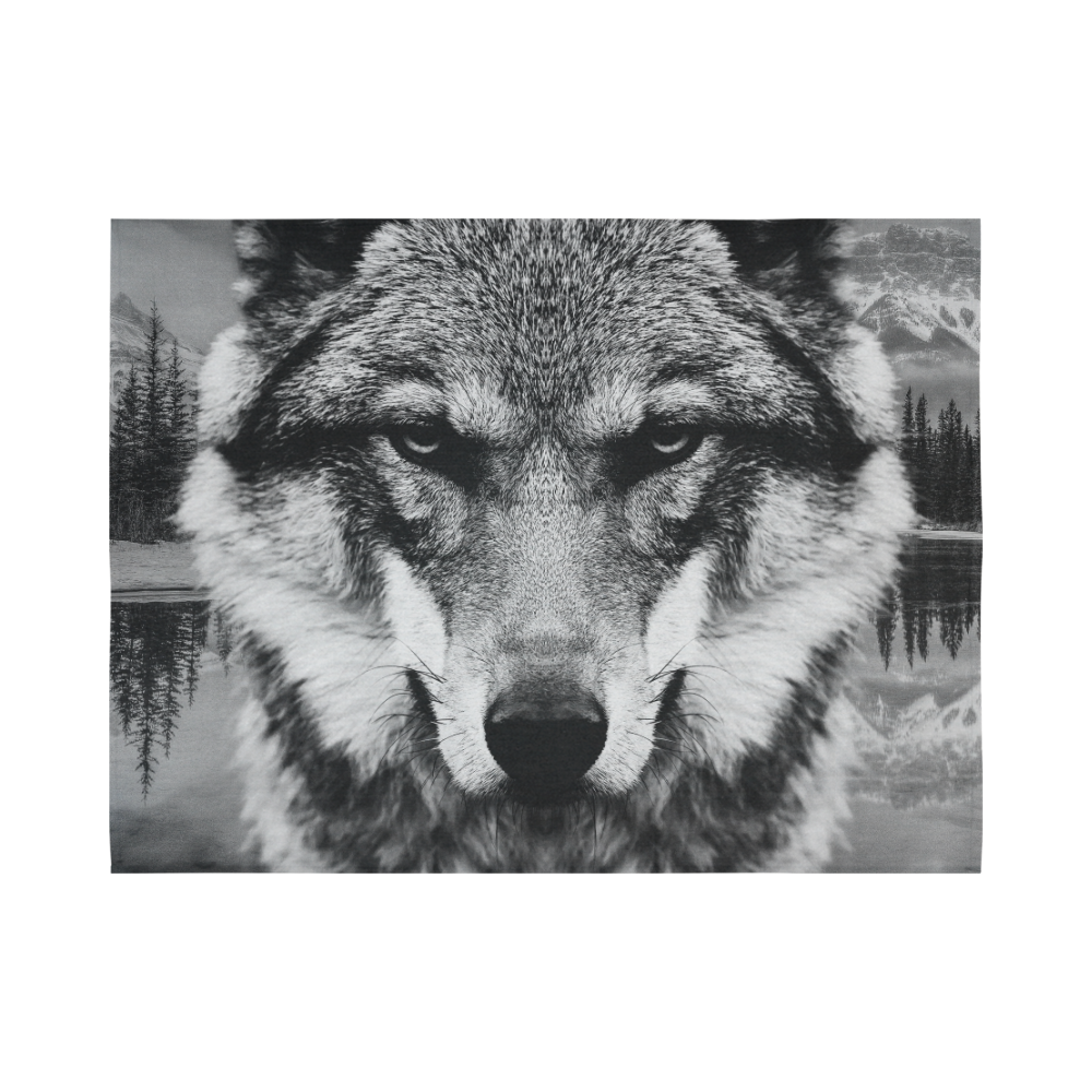 Wolf Animal Nature Cotton Linen Wall Tapestry 80"x 60"