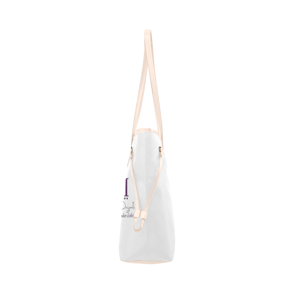 Bluecy pink Clover Canvas Tote Bag (Model 1661)
