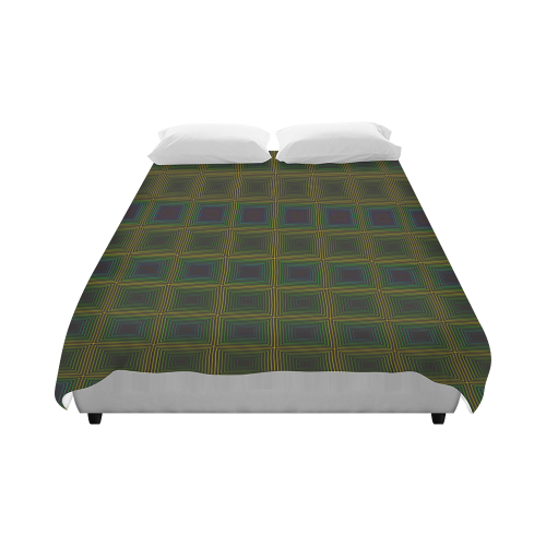 Violet green multicolored multiple squares Duvet Cover 86"x70" ( All-over-print)