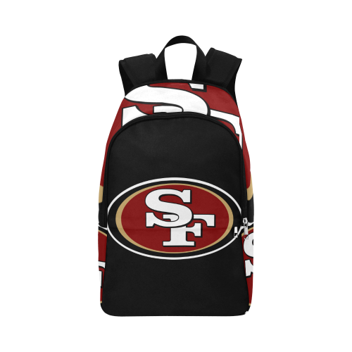 49ers Black Fabric Backpack for Adult (Model 1659)