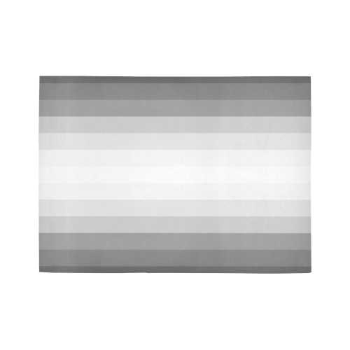 Gray, black, white multicolored stripes Area Rug7'x5'