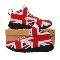 United Kingdom Union Jack Flag - Grunge 2 Women's Chukka Training Shoes (Model 57502)