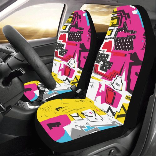 Distorted shapes Car Seat Covers (Set of 2)