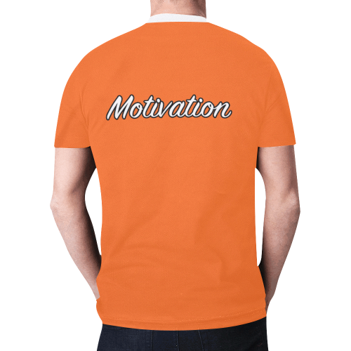 Motivation Orange New All Over Print T-shirt for Men (Model T45)