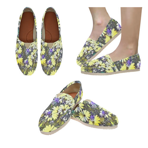 Floral ArtStudio 29 by JamColors Women's Classic Canvas Slip-On (Model 1206)