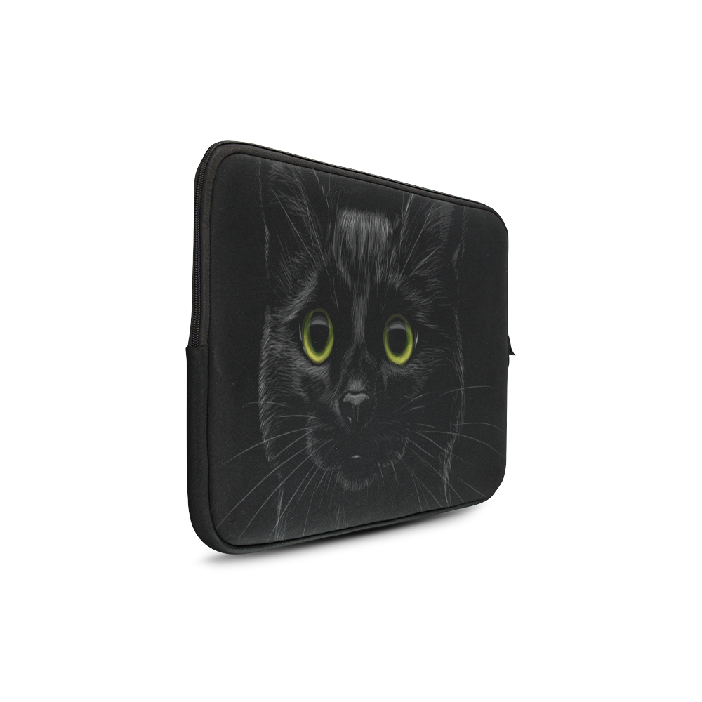 Black Cat Custom Sleeve for Laptop 17"