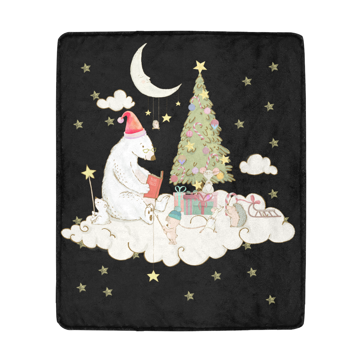 Christmas Bear And Friends Ultra-Soft Micro Fleece Blanket 50"x60"