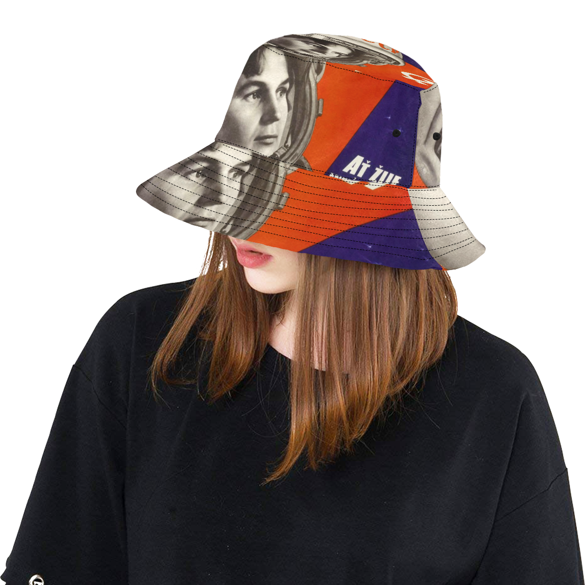 Glory to the first woman cosmonaut! All Over Print Bucket Hat