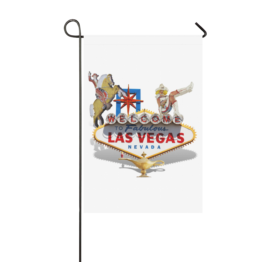 Las Vegas Welcome Sign Garden Flag 12‘’x18‘’（Without Flagpole）
