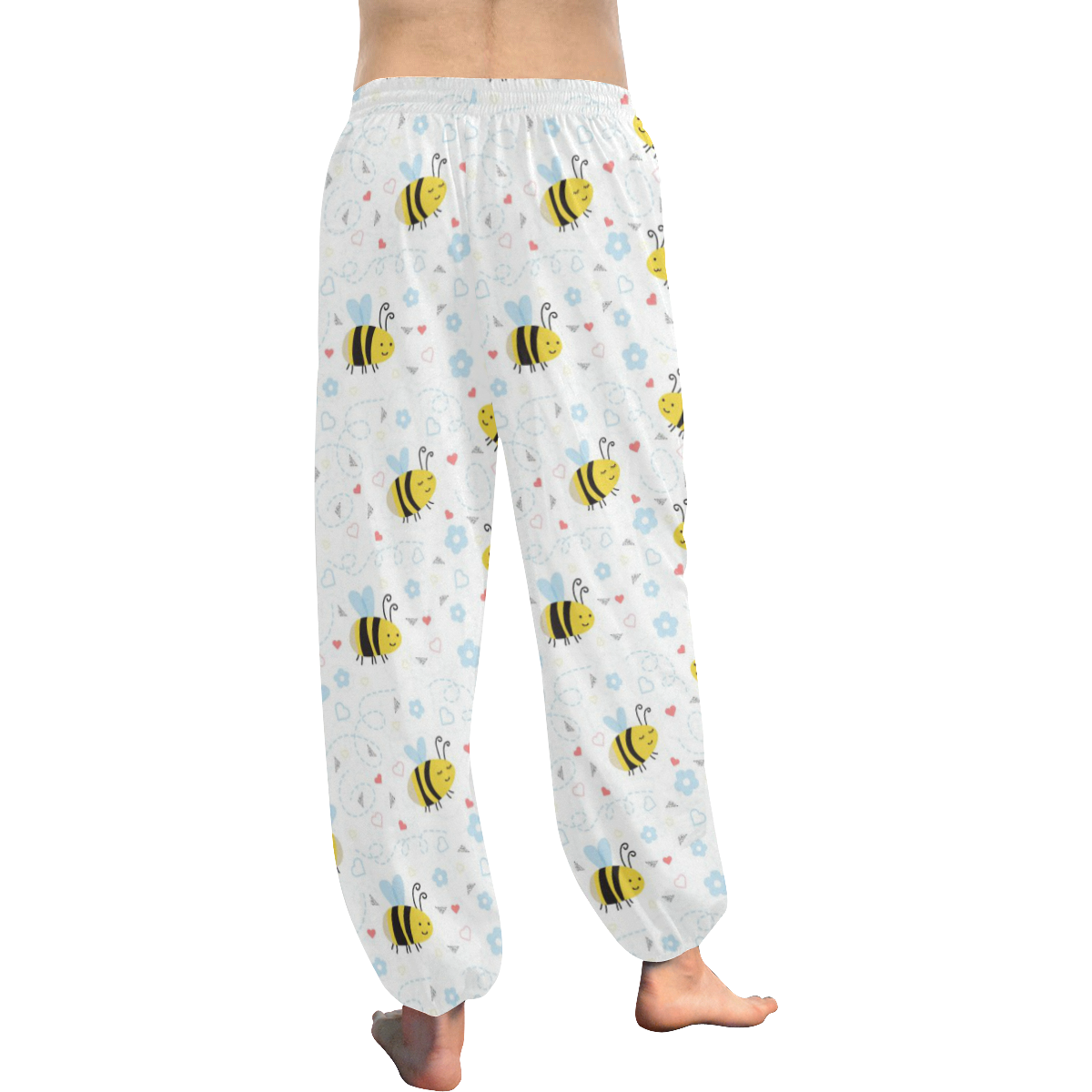 Cute Bee Pattern Women's All Over Print Harem Pants (Model L18)