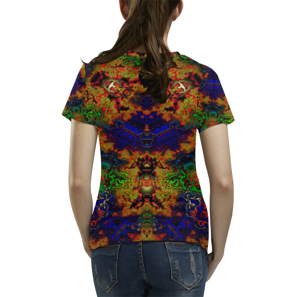 Lysergic All Over Print T-Shirt for Women (USA Size) (Model T40)