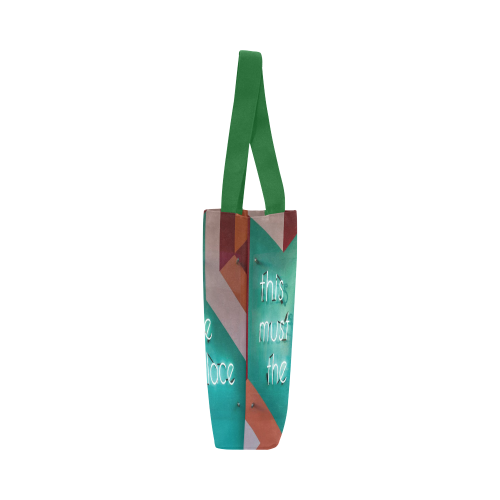 This must be the place green Canvas Tote Bag (Model 1657)