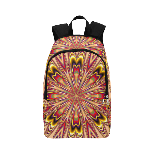 Coral Mandala Fabric Backpack for Adult (Model 1659)