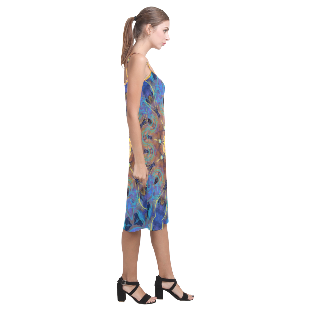 Energy mandala Alcestis Slip Dress (Model D05)