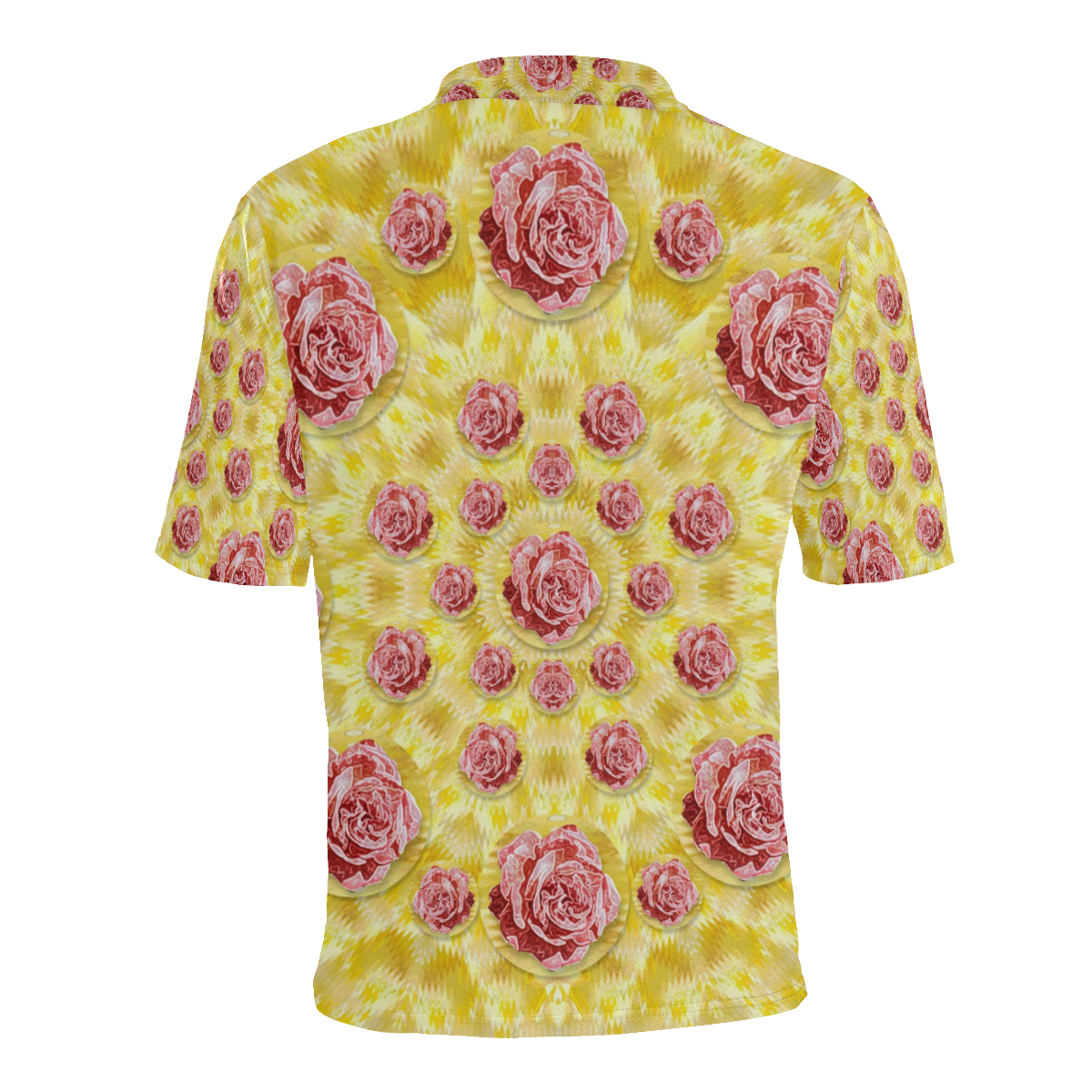 roses and fantasy roses Men's All Over Print Polo Shirt (Model T55)
