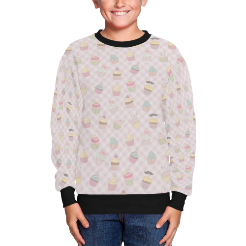 Cupcakes Kids' All Over Print Sweatshirt (Model H37)