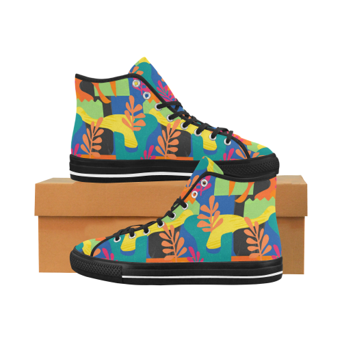 Abstract Nature Pattern Vancouver H Women's Canvas Shoes (1013-1)