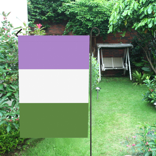 Genderqueer Flag Garden Flag 28''x40'' （Without Flagpole）