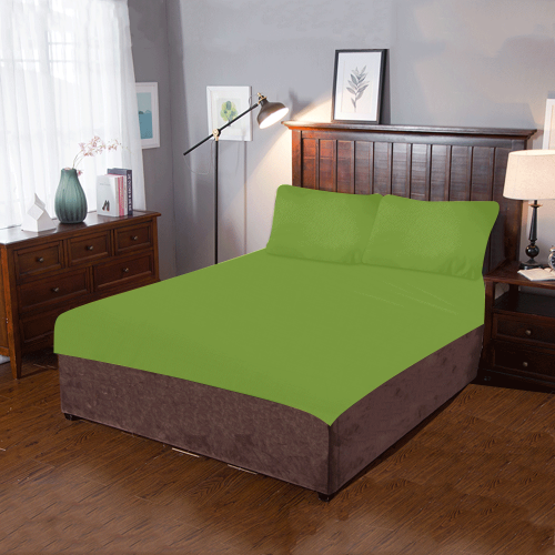 color olive drab 3-Piece Bedding Set