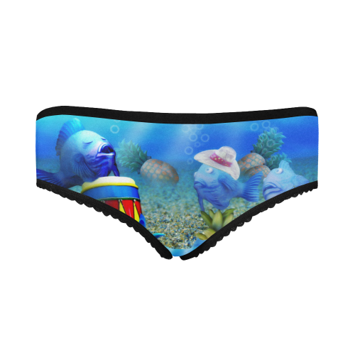 The Singing Fish Women's All Over Print Classic Briefs (Model L13)