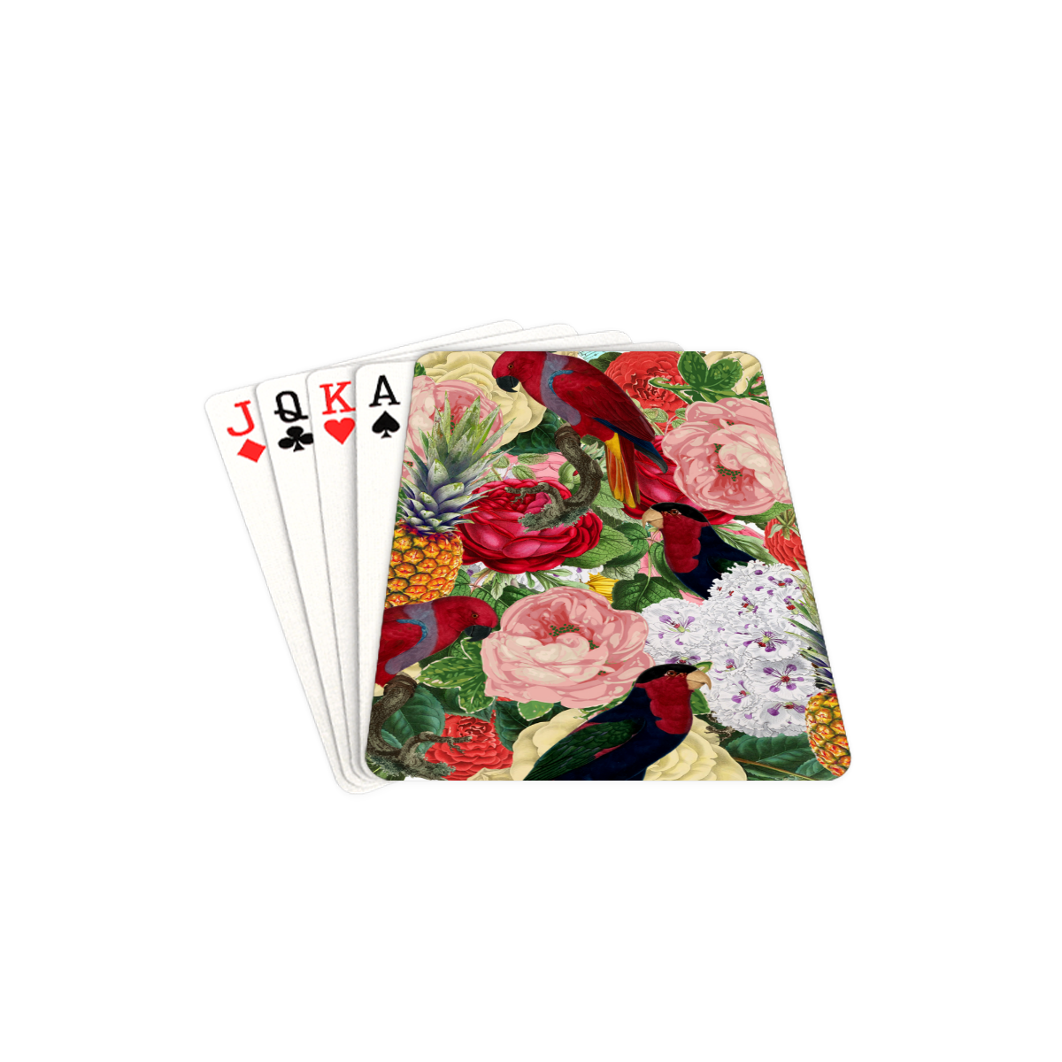 tropical bird floral Playing Cards 2.5"x3.5"
