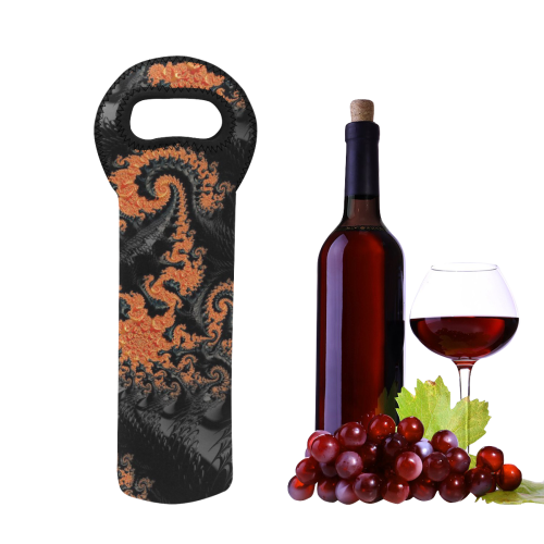 Amazing fractal 44A by JamColors Neoprene Wine Bag