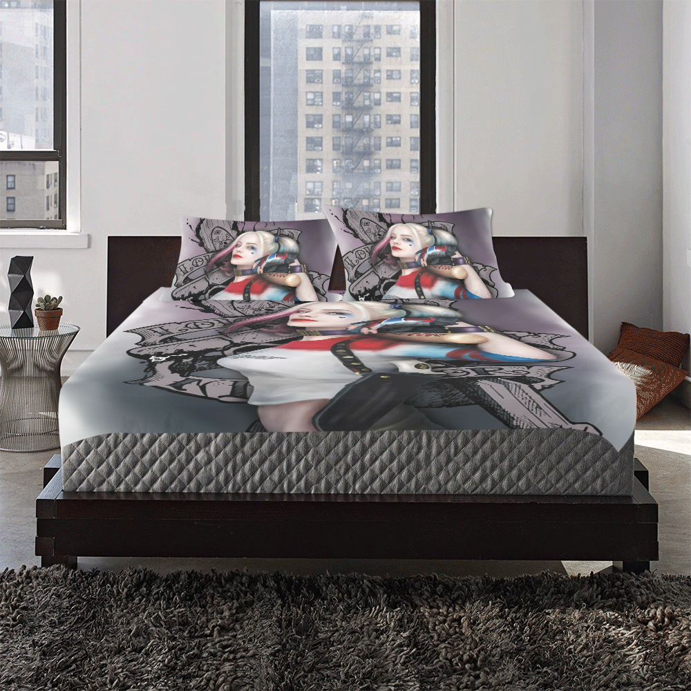 harley-quinn-bedding 3-Piece Bedding Set