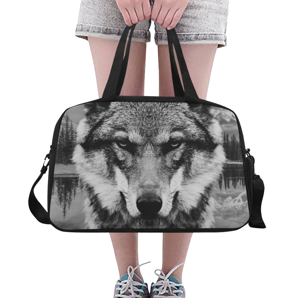 Wolf Animal Nature Fitness Handbag (Model 1671)