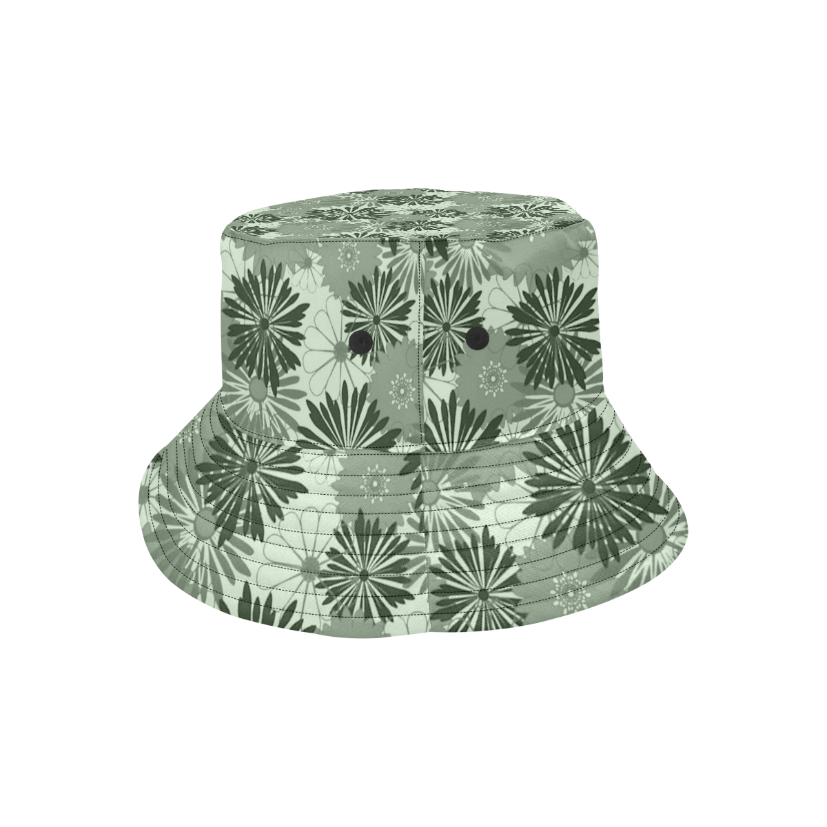 Wedding Day Green Floral by Aleta All Over Print Bucket Hat