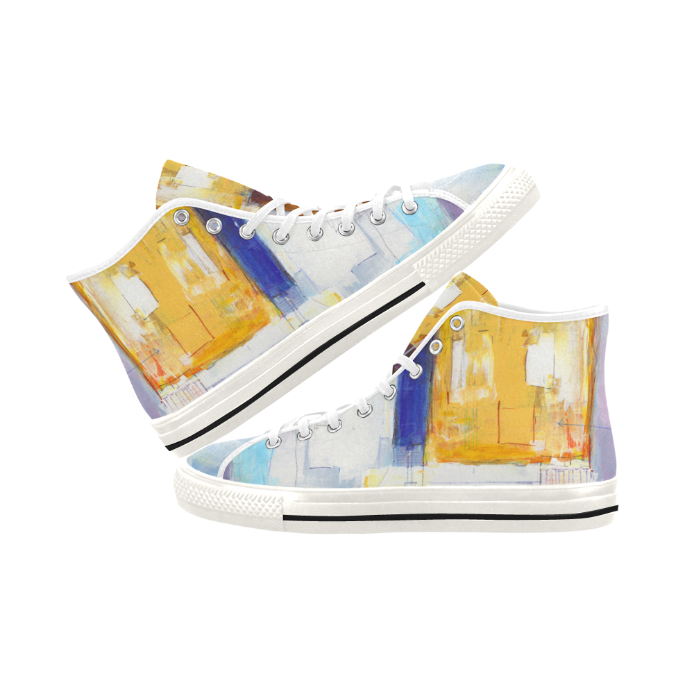 Stacked I yellow Vancouver H Women's Canvas Shoes (1013-1)
