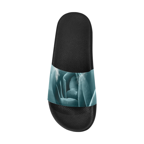 The blue rose Men's Slide Sandals (Model 057)