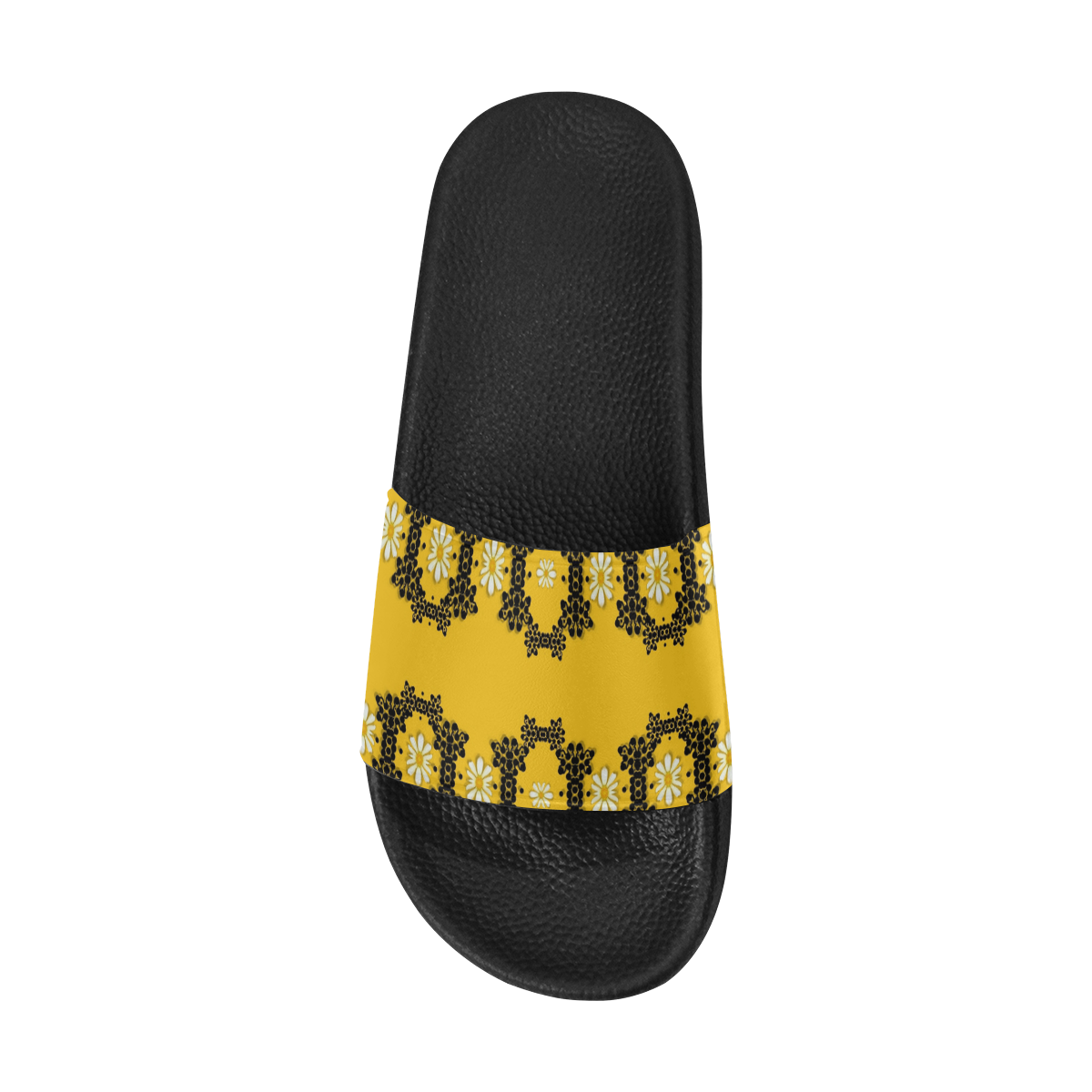 Ornate circulate is festive in flower decorative Men's Slide Sandals (Model 057)