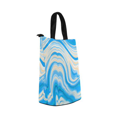 Ocean Blue Nylon Lunch Tote Bag (Model 1670)