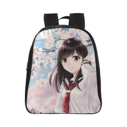 Sakura girl School Backpack (Model 1601)(Small)