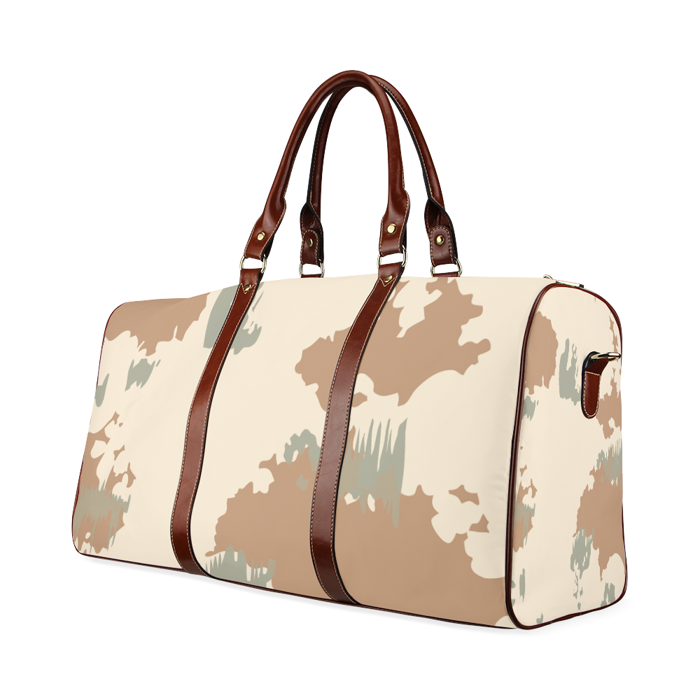 Gulf War desert camouflage Waterproof Travel Bag/Small (Model 1639)