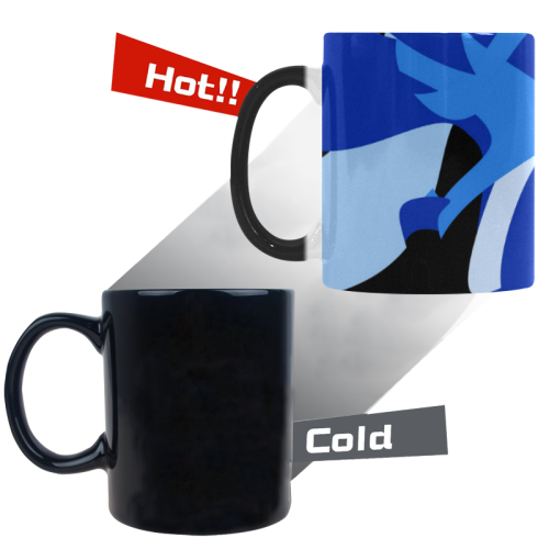 Camouflage Abstract Blue and Black Custom Morphing Mug