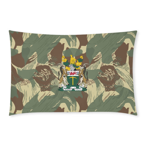 Rhodesian Coat of arms on Brushstrokes Camouflage V2 3-Piece Bedding Set