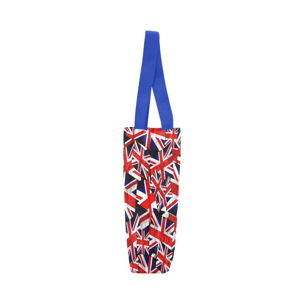 Union Jack British UK Flag - Blue Canvas Tote Bag (Model 1657)