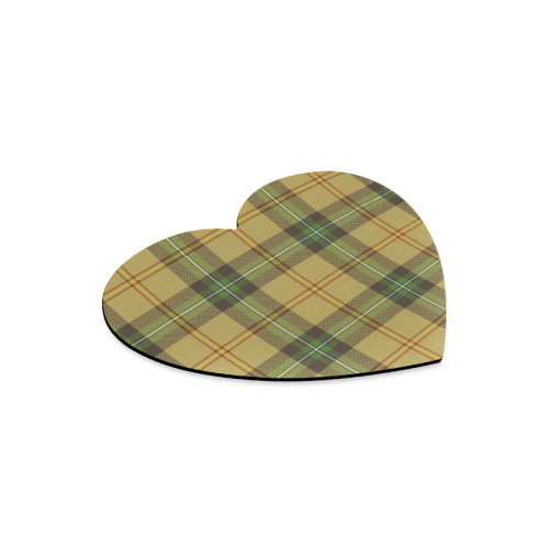 Saskatchewan tartan Heart-shaped Mousepad