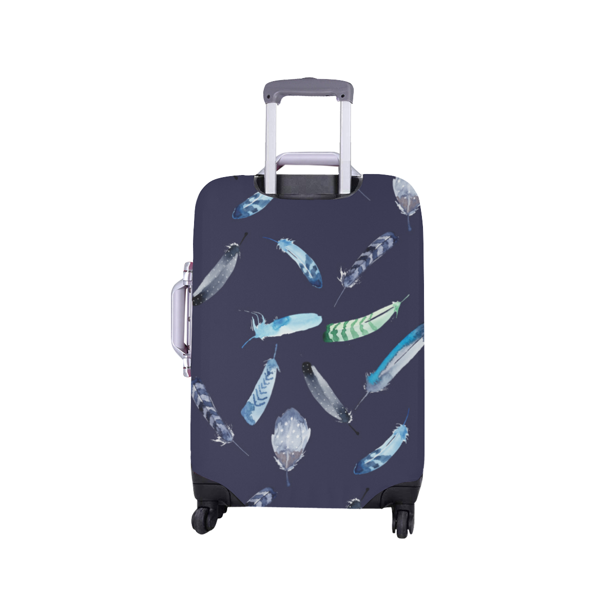 Feather dark blue Luggage Cover/Small 18"-21"