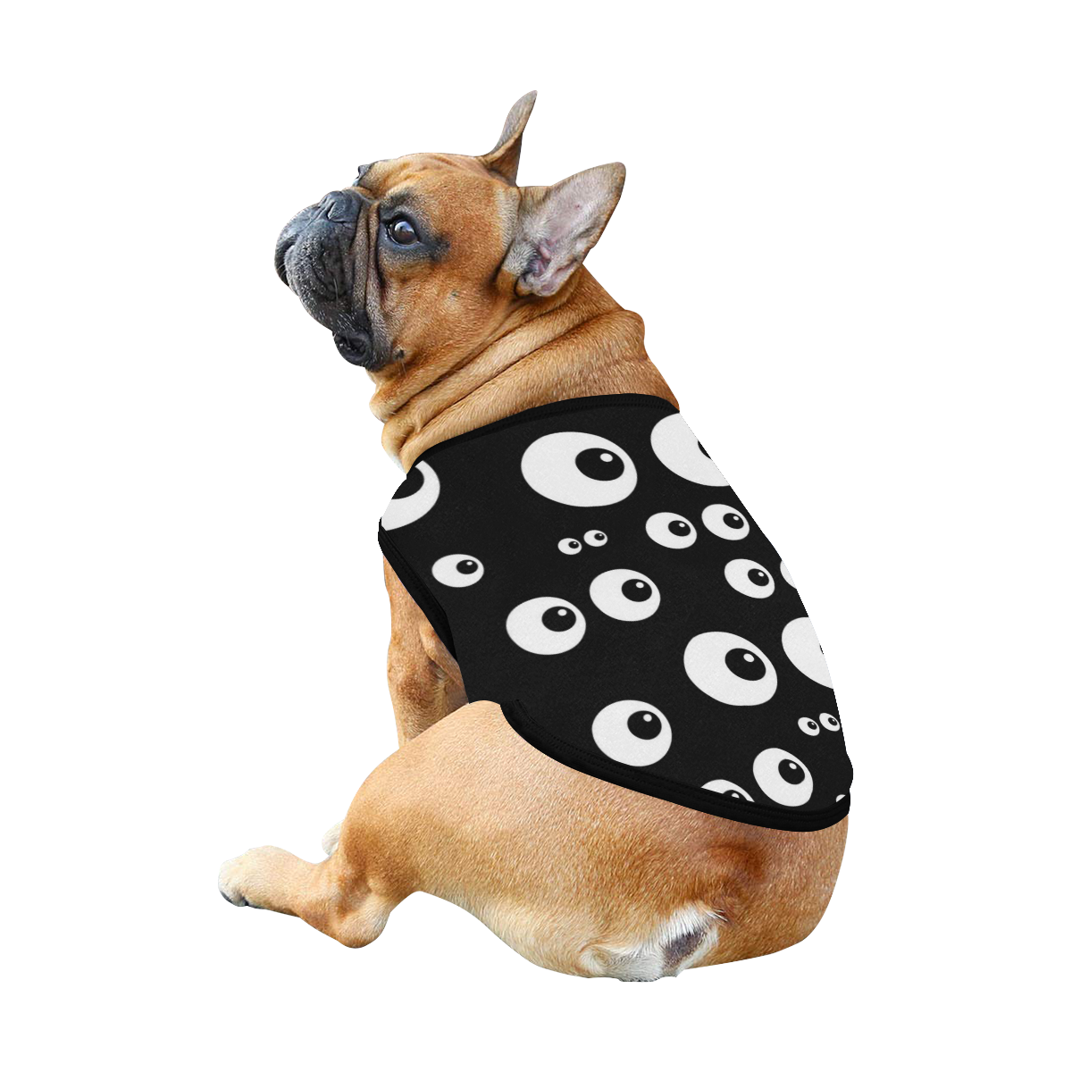 Black And White Eyes All Over Print Pet Tank Top