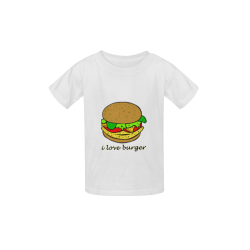 I love burger Kid's  Classic T-shirt (Model T22)