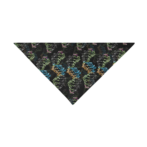 DNA pattern - Biology - Scientist Pet Dog Bandana/Large Size