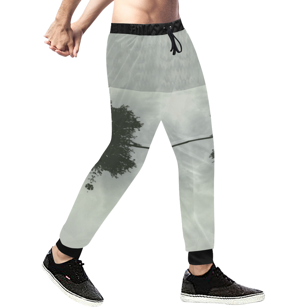 cloud island with a horizon so clear Men's All Over Print Sweatpants/Large Size (Model L11)