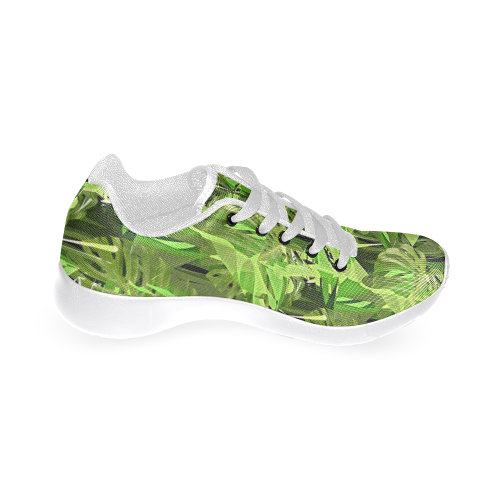 Tropical Jungle Leaves Camouflage Men's Running Shoes/Large Size (Model 020)