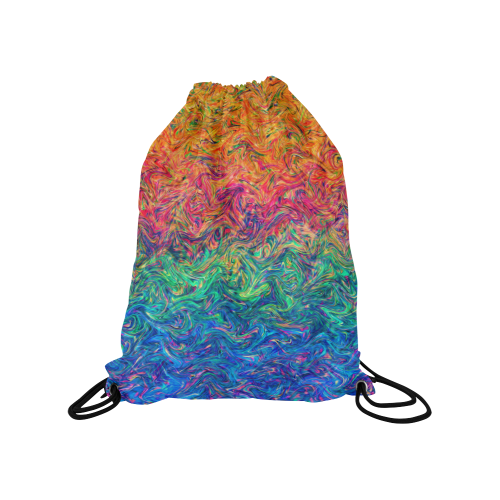 Fluid Colors G249 Medium Drawstring Bag Model 1604 (Twin Sides) 13.8"(W) * 18.1"(H)